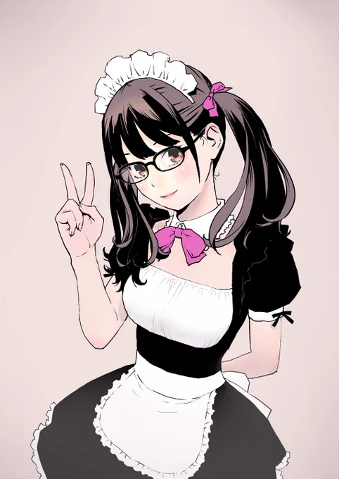 こんばんは!
#イラスト女の子
#眼鏡娘 