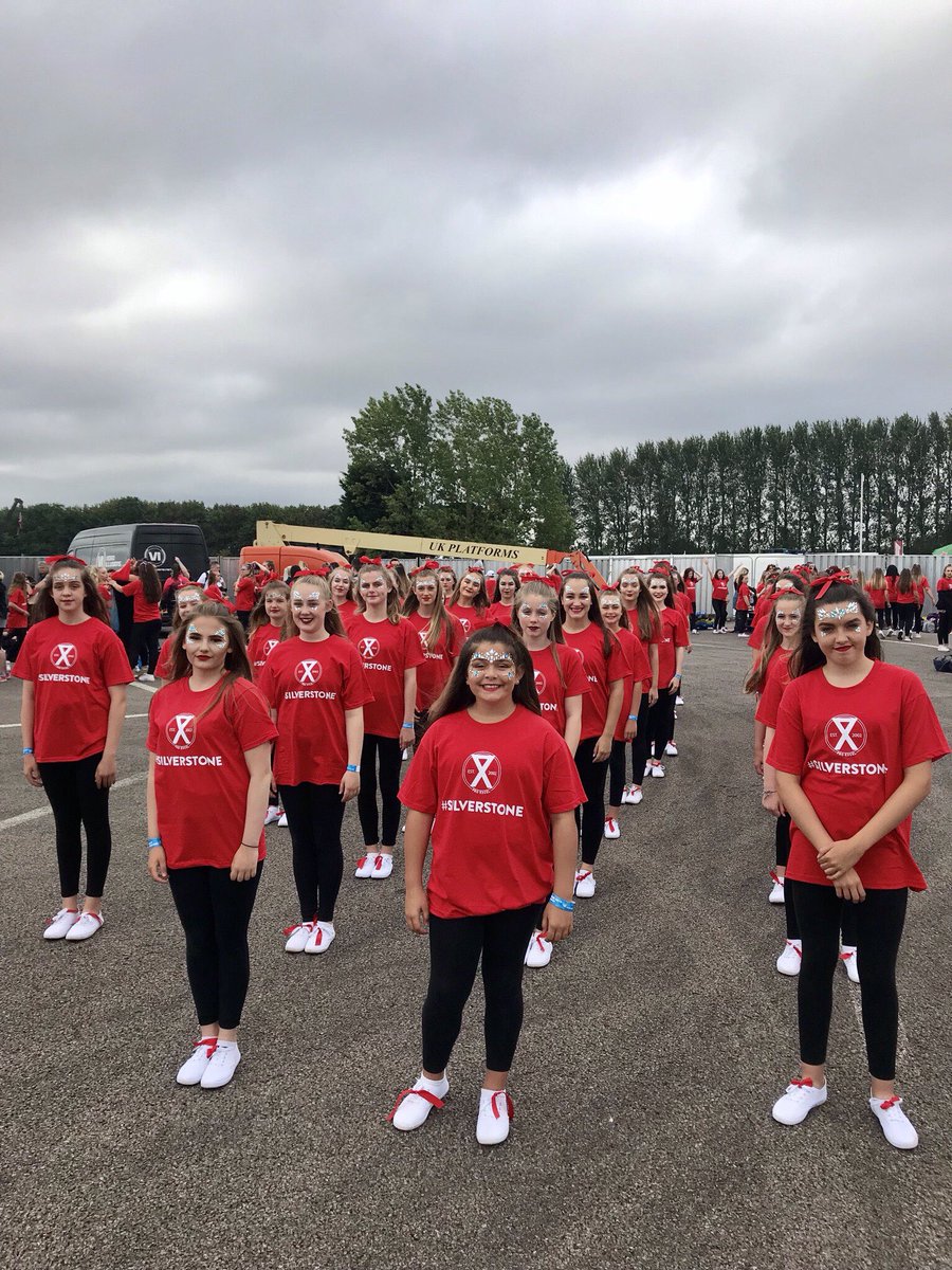 ClevedonSchool's tweet image. After a 5am start our dancers inc. some from St John's have arrived ⁦@F1⁩ ⁦@SilverstoneUK⁩ ready for the opening showcase #dedicatedstudents #dedicatedstaff
