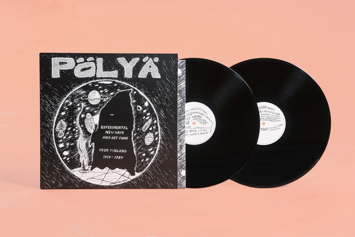 Various Artists: Pölyä - Experimental New Wave and Art Punk from Finland 1979-1984 2LP. Black vinyl, with 44 page booklet. Available at ow.ly/wkru50uNdJ1