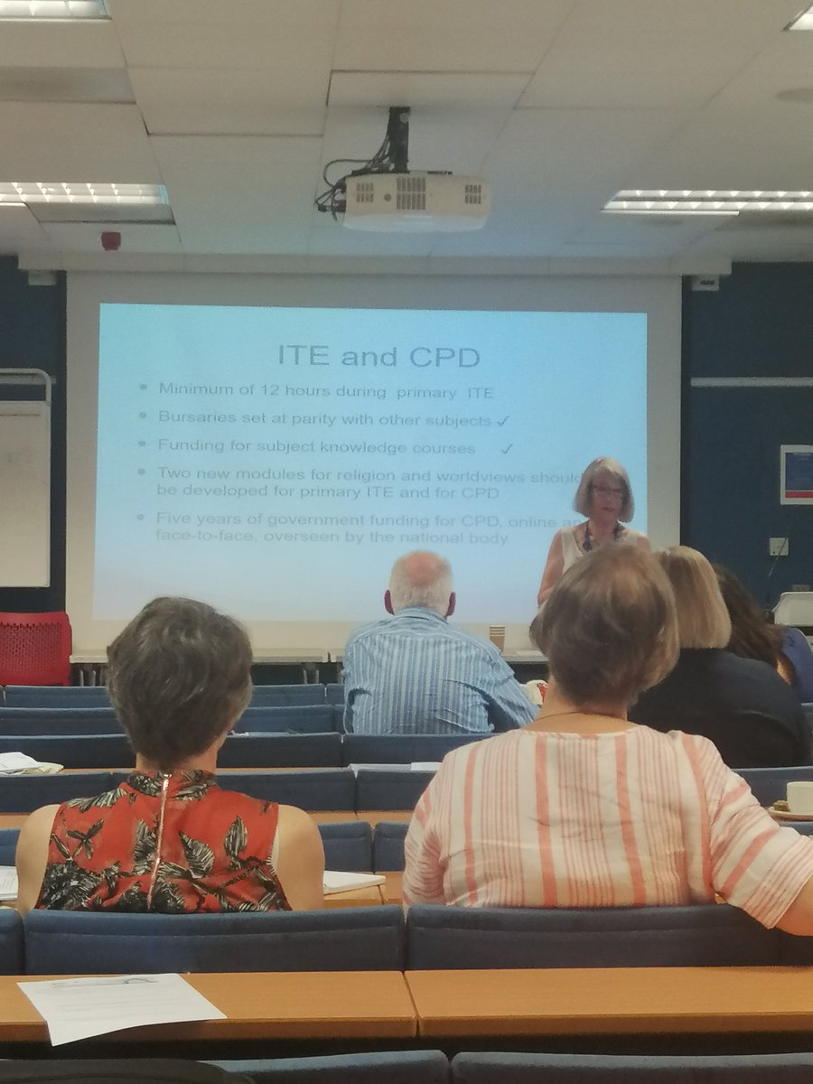 RECouncil's tweet photo. Dr Joyce Miller passionately makes the case for @CommissionOnRE rec 6 on primary #reteacher training, celebrating successes but also demanding more from @educationgovuk @DamianHinds to ensure every pupil receives high quality #ReligiousEducation. #FutureofRE #TeamRE https://t.co/DIUhSQYXIE