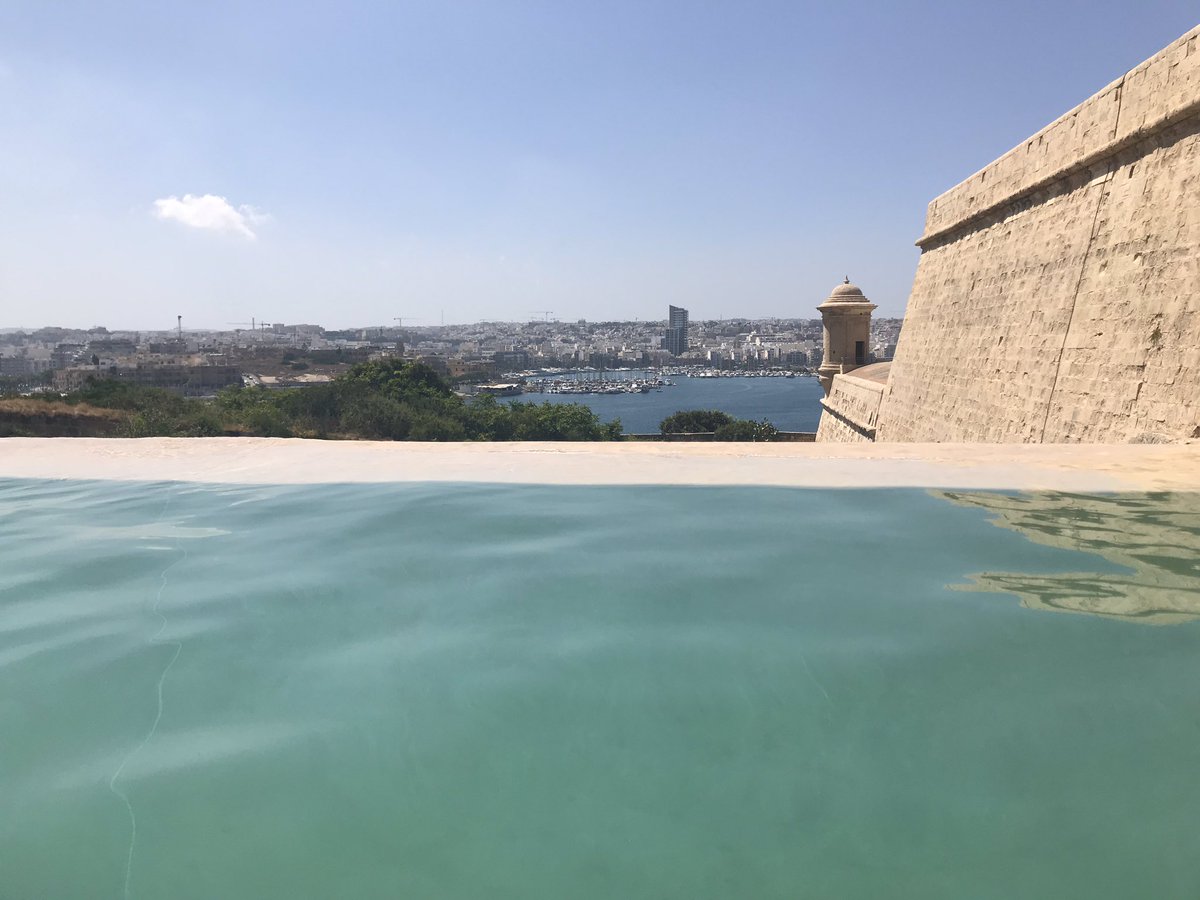 clivemaskell's tweet photo. Having a lovely time with @ChristineMaske1 in Malta for Ryan and Fiona’s wedding at @PhoeniciaMalta ..... little bit of downtime before the big event 🍺🌞🍷#meetusinmalta #maltatothealtar https://t.co/ul2pWXHr0r