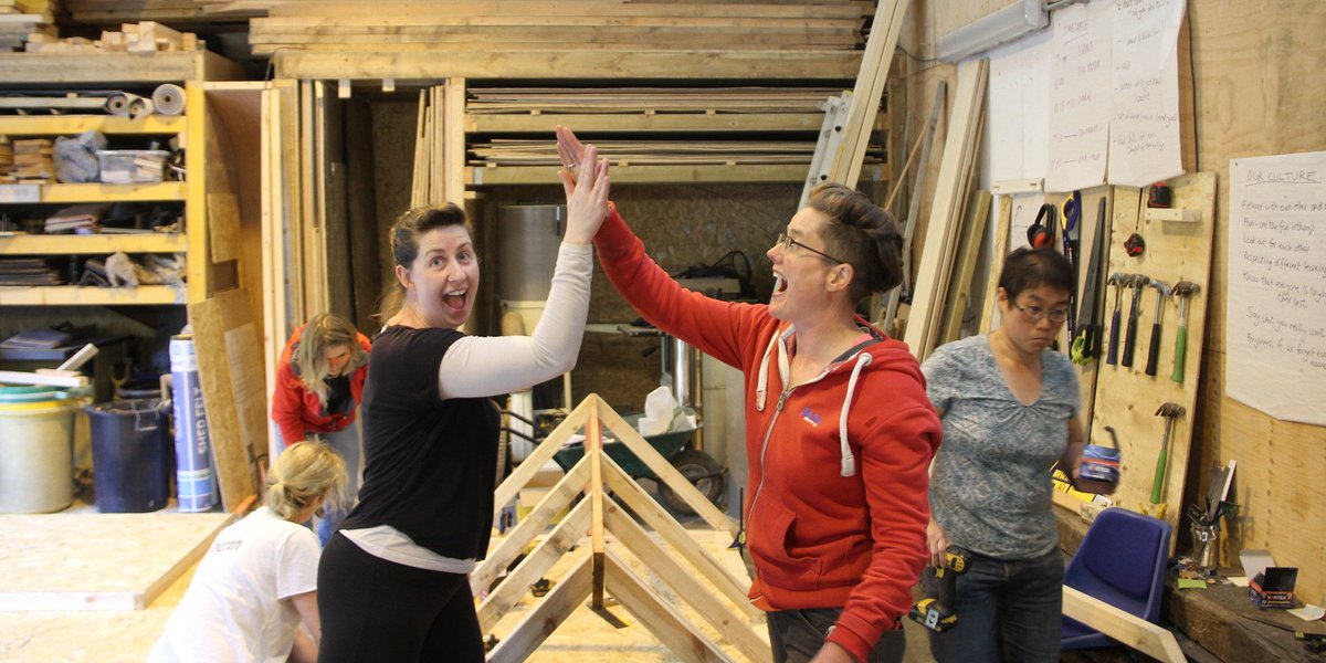 centre_alt_tech's tweet image. Hope everyone had as much fun on the ‘Build a Shed – For Absolute Beginners’ course as we did!

Thanks to the tutors Emma and Katharine and to all those that came along.