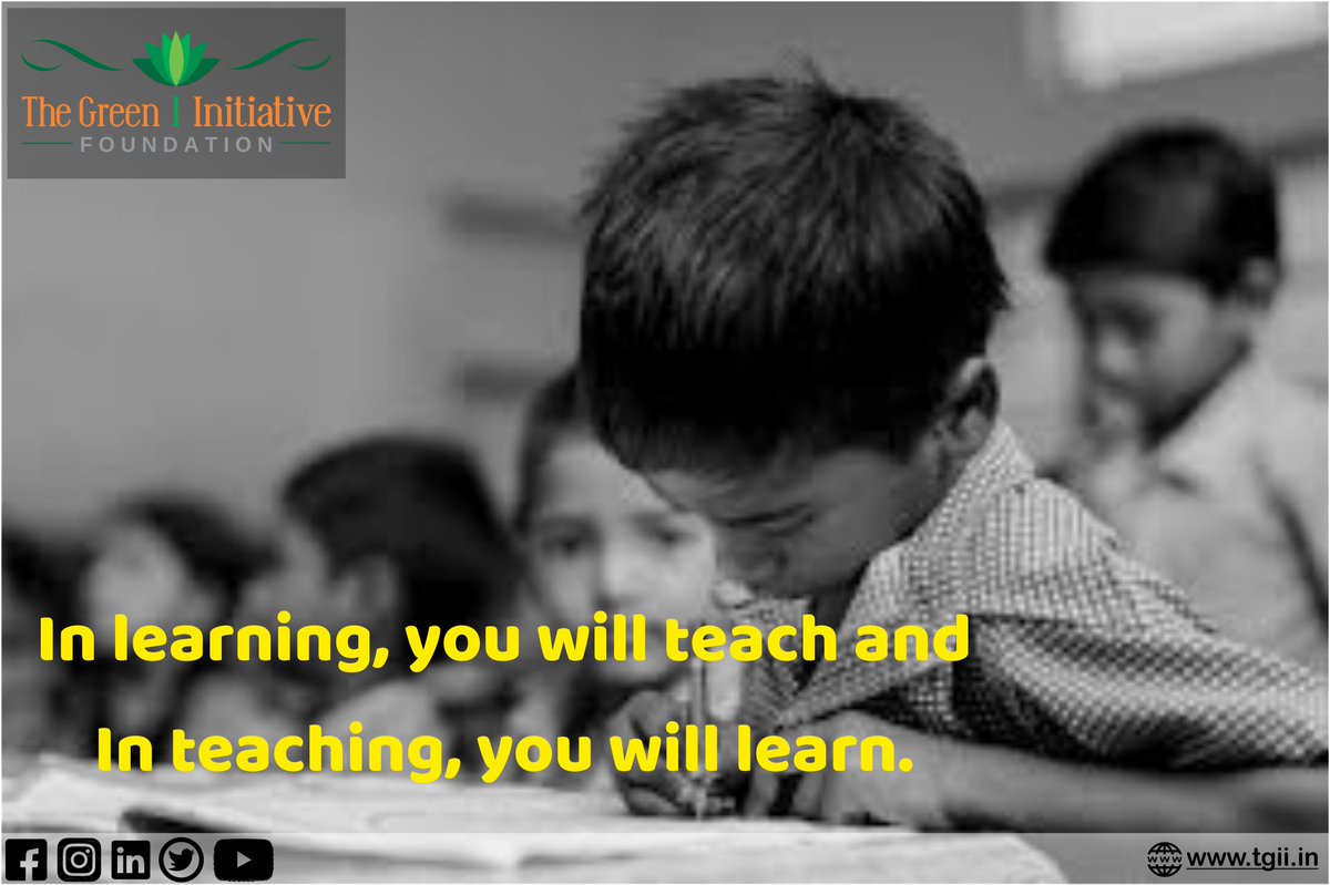 tgiif2009's tweet photo. In learning, you will teach and In teaching, you will learn.

Visit us:- https://t.co/IDx3tSeb7U

#csr #growth #learn #teaching #students #education #future #elearning #bethechange #smile #howto #classroom #schoollife #change #greeninitiatives #tgii #tgiif https://t.co/aFwYcRpAMh