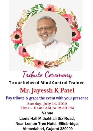 MiracleMind17's tweet photo. Tribute to our beloved Sir Mr. Jayessh K Patel on July 14, 2019 at #ahmedabad #gujarat https://t.co/ij9iAcrWzn