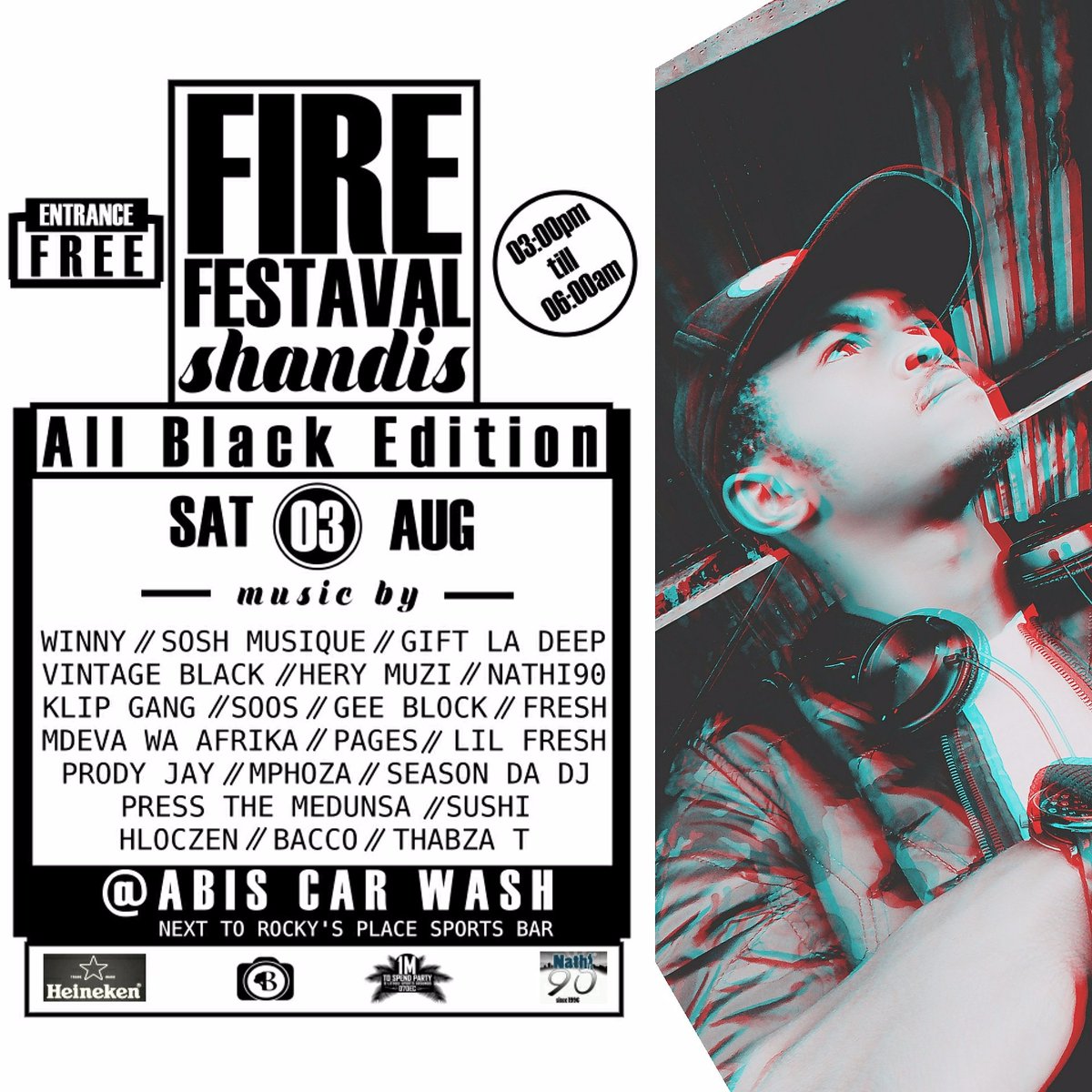 DarkWavesSA's tweet photo. 🌍
Saturday 03 August 2019
#FireFestivalShandis

@ABIS CAR WASH in KwaMhlanga
#WeLoveHouseMusic #AllBlackAdition #AllThingsDeep  #Onelove

SHARE &amp; SPREAD DA LOVE!!! https://t.co/5UR7tMxaMn