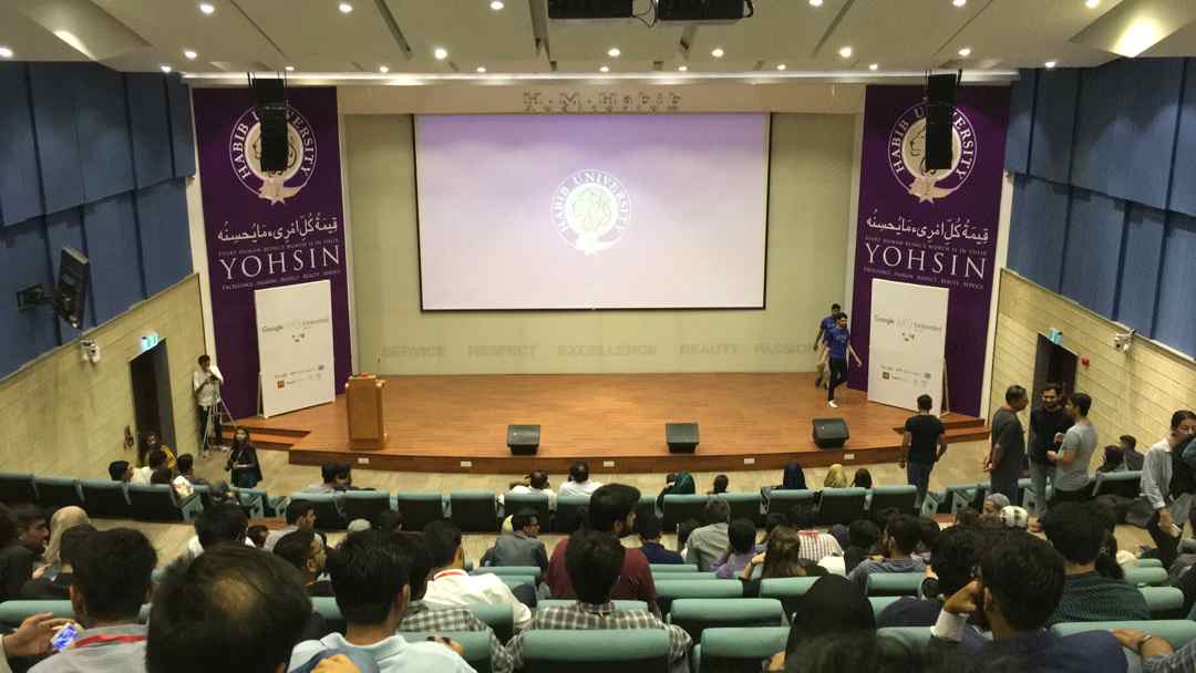AliAzazAlam1's tweet photo. It’s second time to get the chance for attending @GDGKolachi event and it’s fabulous. The speakers are awesome #Sami #Wajahat #Ahsan. Learnt a lot in regards of new features #AndroidQ #Angular8 #AndroidX #JetPack
Best part is woooooo wooooo 😆
#habib #io19extended #google19 https://t.co/aDXDujlIxU