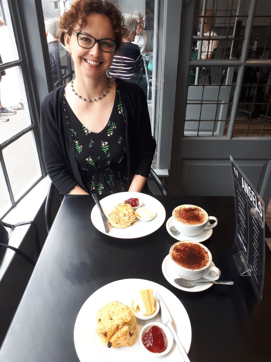 MBiddiscombe's tweet photo. Back at our favourite @cafeoftheangels in Sawbridgeworth. Had a bit of a makeover, but still as friendly as ever. And scrumptious scones 🤓 https://t.co/LRPT9HFbtv
