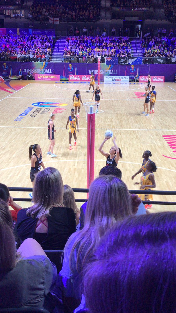 B2NLeeds's tweet photo. Between shifts I’ve managed to catch some of the worlds best this morning. Back in the fan park later if you want to come say hi! #NetballWorldCup2019 https://t.co/A9IFIly21G