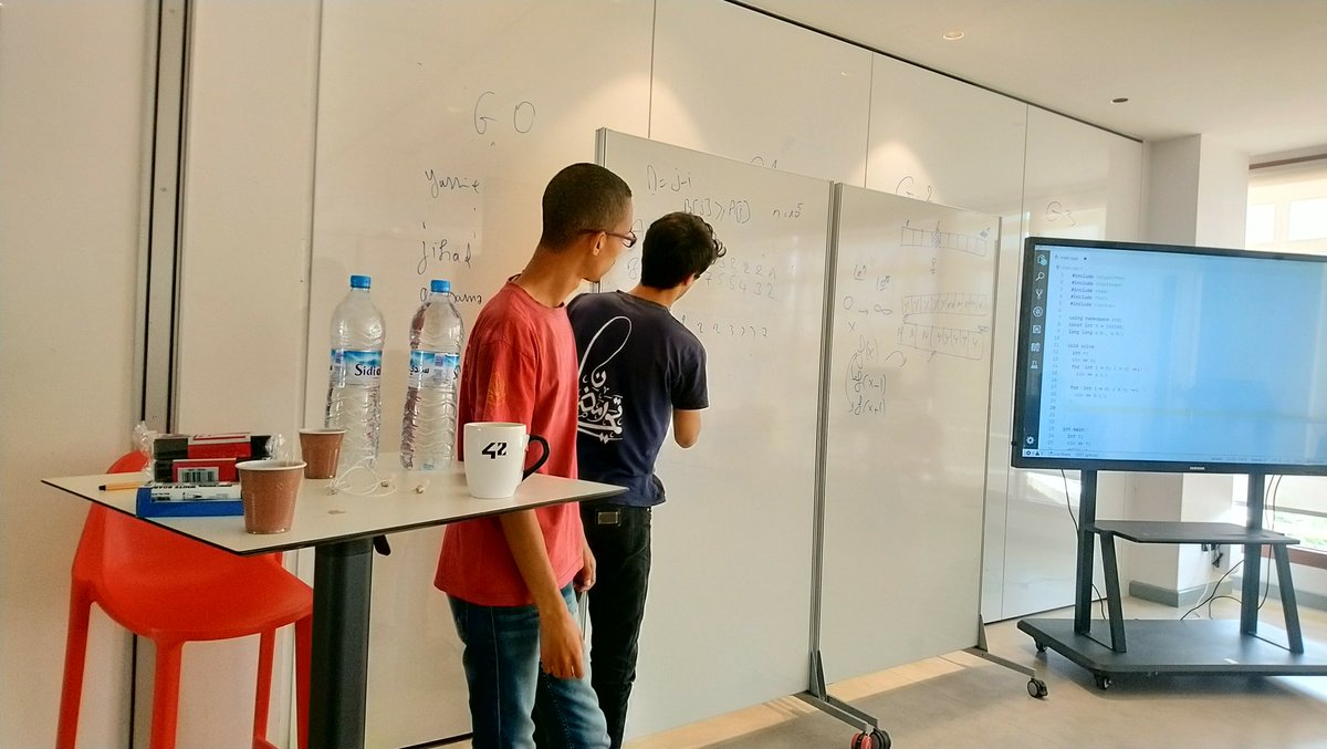 Azuz &amp; mehdi
One of our early users in actions
#Camp
<a href="/1337FIL/">1337 Coding School</a> <a href="/cpc1337/">Competitive Programming Club 1337</a>