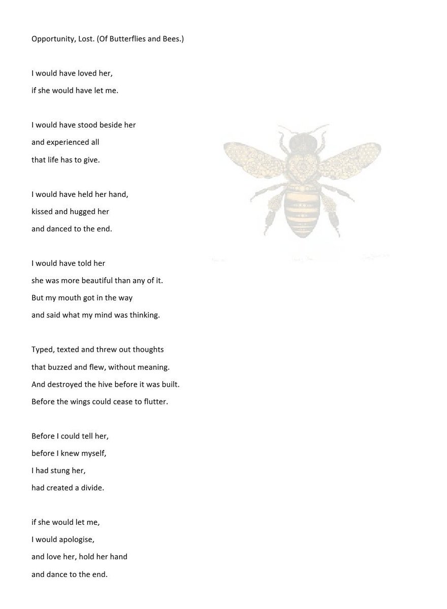 android8_8's tweet image. Opportunity, Lost. (Of Butterflies and Bees.)
For more, check out my Instagram page:instagram.com/android8_8/
👤🖖