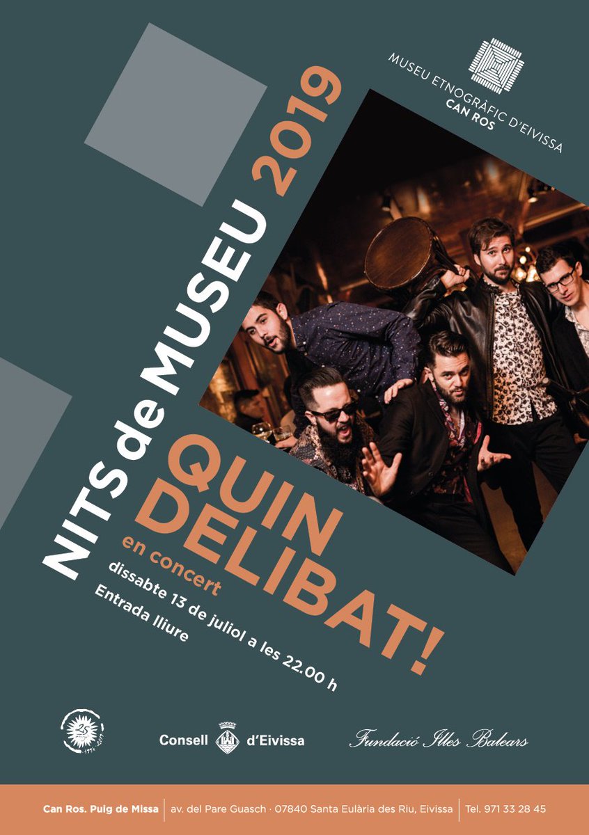 EivissaCultural's tweet photo. Nits de Museu - Quin Delibat! avui al Museu Etnogràfic de can Ros https://t.co/5CPyiXQ6Me https://t.co/SMn1Cehgou