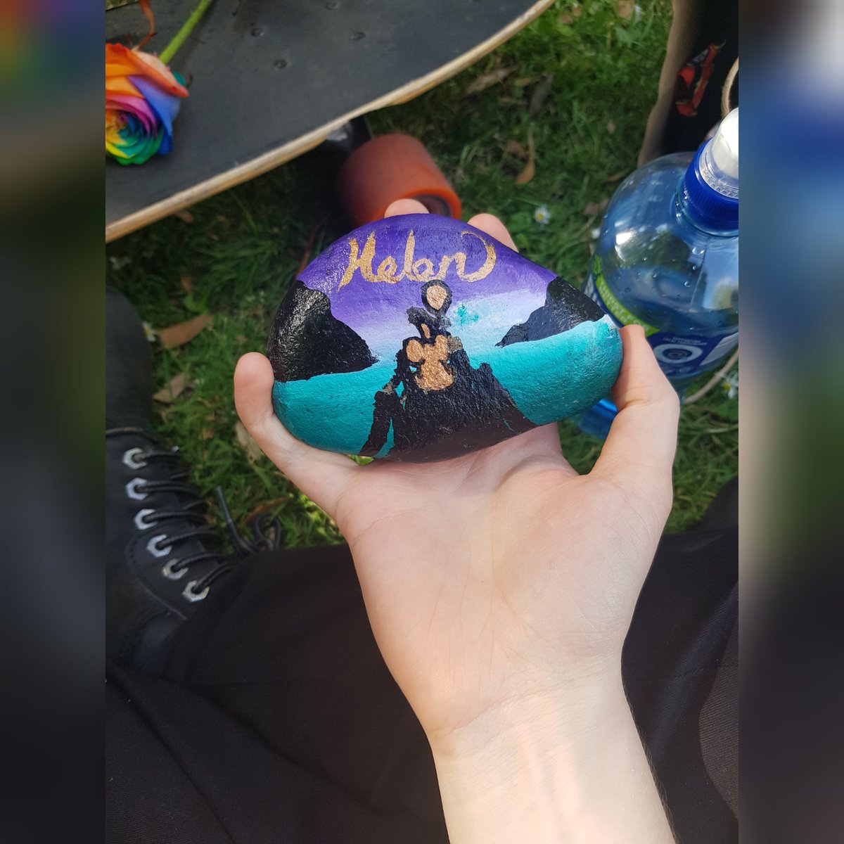 HelensRocks's tweet photo. This rock was placed in St. Stephen's Green, Dublin, Ireland 🇮🇪 during Dublin Pride 2019 🏳️‍🌈

https://t.co/xtL9GmVPhD 

https://t.co/cVtIyYYaBd

#HelensRocks #Travel #Elephant #InHerMemory #Cancer #Park #Genderqueer #NonBinary #Transgender #DublinPride #Stonewall50 #Pride #LGBT https://t.co/VnS7TziDQ6