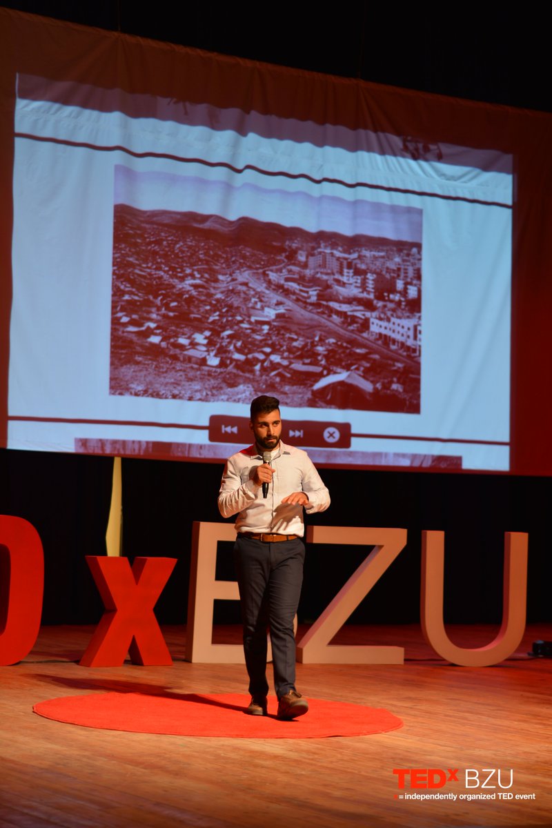 TEDxBZU's tweet photo. The fifth speaker at the TEDxBZU conference "Gathering pieces" Alkhateeb Anas, an architecture student at Birzeit University, is a dancer of Dabkeh and a volunteer member of Al Rowad Center for Culture and Theater.

 #TEDxBZU #GatheringPieces https://t.co/FzZPmpmHD3