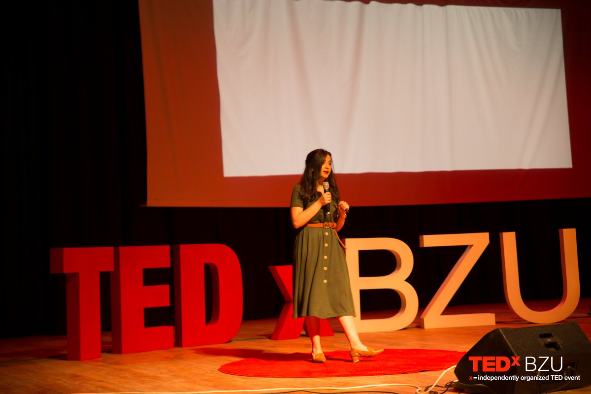 TEDxBZU's tweet photo. The second speaker at the TEDxBZU conference "Gathering pieces" Tala Al-Sharif Journalist &amp; Founder of Female Chimeras platform .

#TEDx_BZU #GatheringPieces https://t.co/Iiju4okm2o