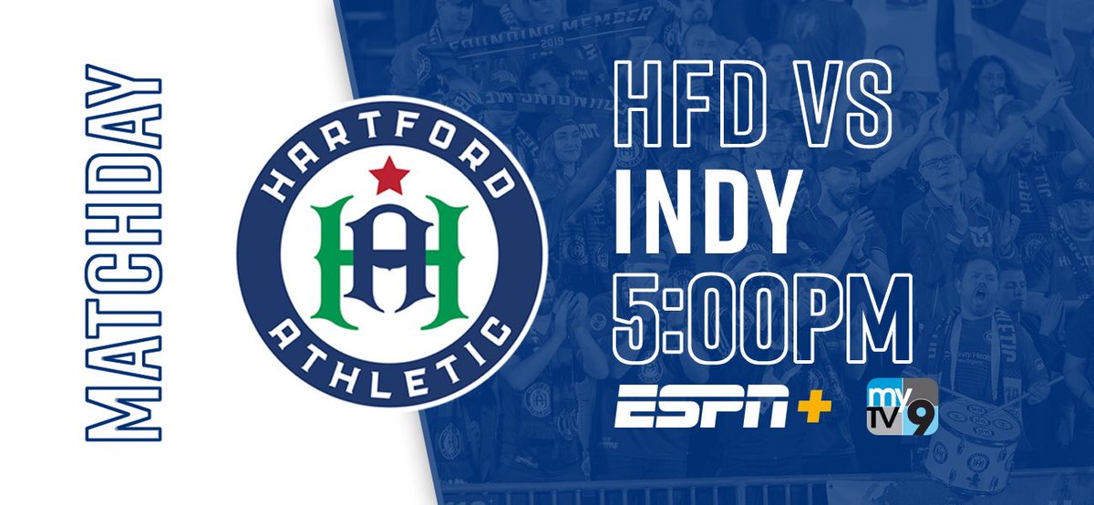 hfdathletic's tweet photo. It's finally here...Dillon Stadium MATCHDAY against @IndyEleven!  

⏰: 5:00 PM 
📺: MyTV9, ESPN+  
🎟️: https://t.co/wrpm4dDVkh
Preview: https://t.co/RtFmE2HIOJ
Official Hartford Athletic Gear: https://t.co/5bu756p3Ad   

#HereWeCome I #FortressHartford I #HFDvIND https://t.co/4jCMq0vF4O