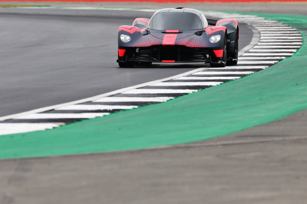 astonmartin's tweet photo. Following months of digital modelling and simulation work alongside both Aston Martin and Red Bull Advanced Technologies’ engineers, today’s drive becomes one of the first times that Aston Martin Valkyrie has been driven in the physical world.

#BritishGP #F1007 #F1  #SkyF1 https://t.co/q3cNB1lImr