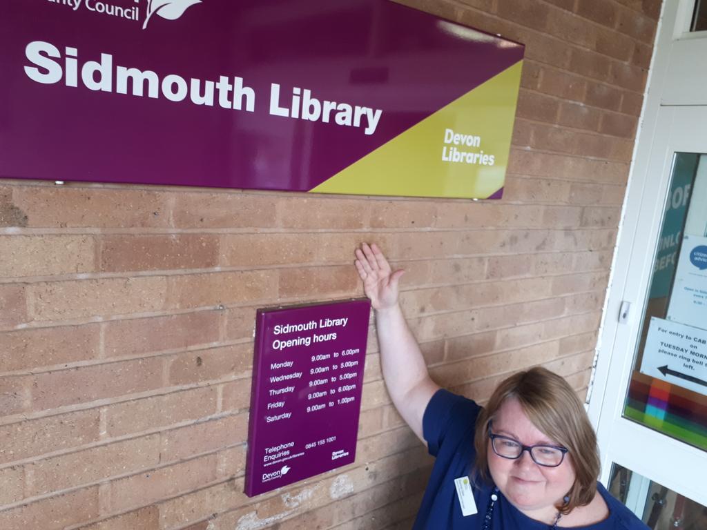 RachelGeeDevon's tweet photo. We've been to @LibrarySidmouth, but sadly we missed the #LibraryLlamas 😪. So we borrowed a good book to start #SpaceChase😀 👽#librarybingo https://t.co/E35x62L81F