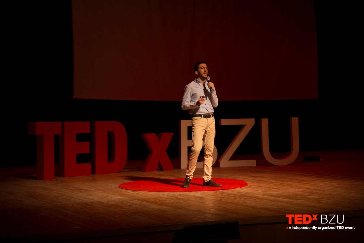 TEDxBZU's tweet photo. The sixth speaker at the TEDxBZU conference "Gathering pieces" Najeeb Aqel studied computer engineering and American Studies at An-Najah National University

 #TEDxBZU #GatheringPieces https://t.co/igHS5LGDLj