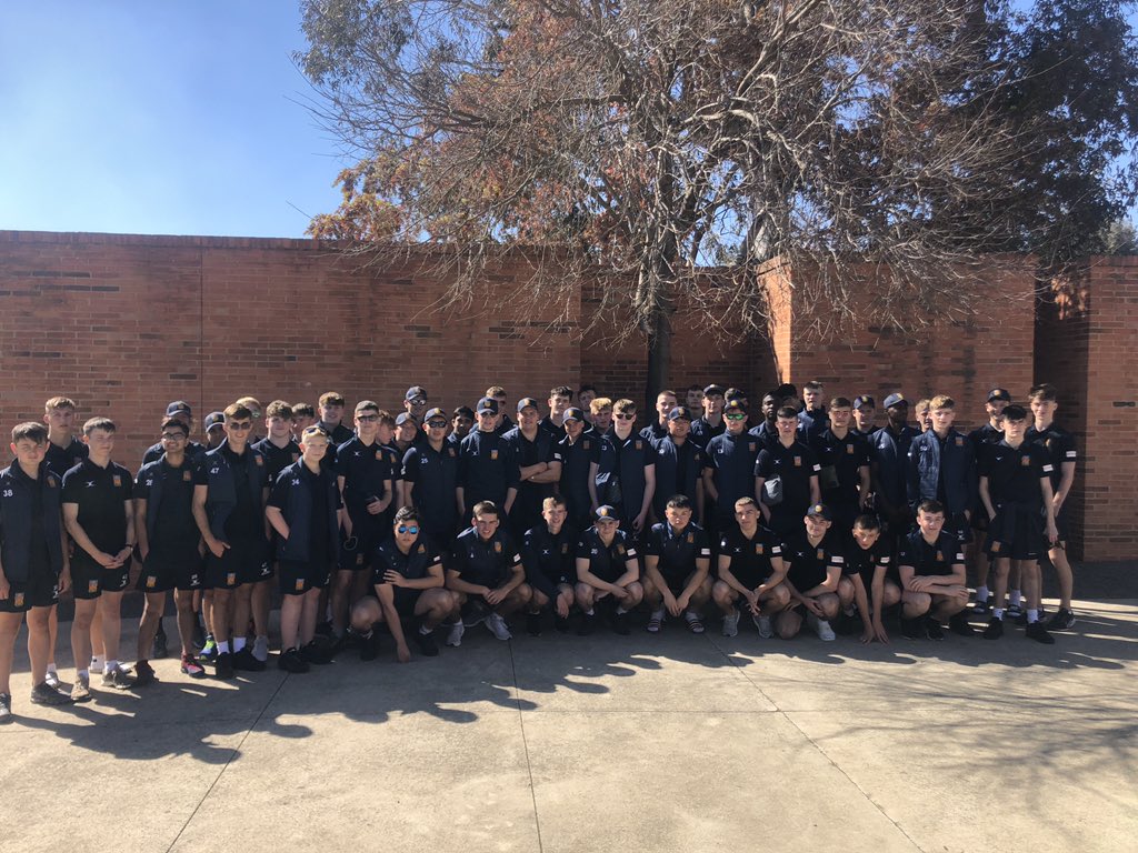 LRGSRugby's tweet photo. After picking up the bus at the airport, the boys and staff enjoyed an extremely interesting walk around the museum. Now enjoying some lunch in a shopping mall before the Rugby this afternoon. #LRGSinSA🇿🇦 https://t.co/DnC1kxEifC