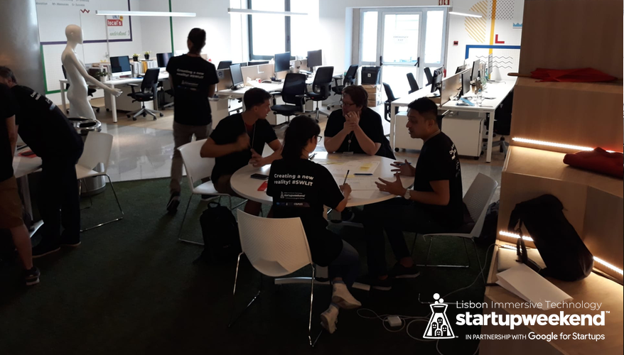 swilisbon's tweet photo. Day 2 has began an teams are working to develop their ideais! #SWLIT #immersive #tech #GiveFirst #GiveBack #StartupWeekend #TechStars #Lisbon #LX https://t.co/YwMq5GQjy3