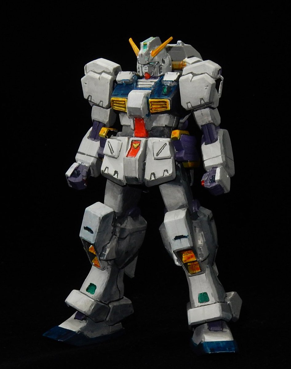 今日 בטוויטר 電撃ホビーマガジン付録の1 144ヘイズル完成しました グリザイユ画法 モノクロで陰影を入れてから透明のアクリル絵具を使ってカラーを入れていきました ライブ配信しながら製作でなかなかに疲れましたが楽しかったです 1dayモデリングt製作会