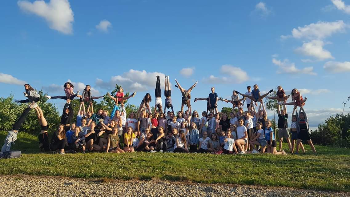 #mysilverstone Honiton gymnasts practicing on the way to Silverstone ready for their performance in the E-Zone soon!