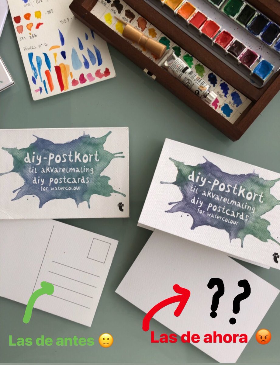 CorralElena's tweet photo. Otro producto en el que tras un “restiling” el consumidor es el que sale perjudicado. =producto, =precio, y una modificación que le hace no ser lo que era: postales para hacer tú mismo de @FlyingTigerEs al que le han quitado la impresión que le hacía ser una postal,xq?😡 #engaño https://t.co/Nw6FtDItEh