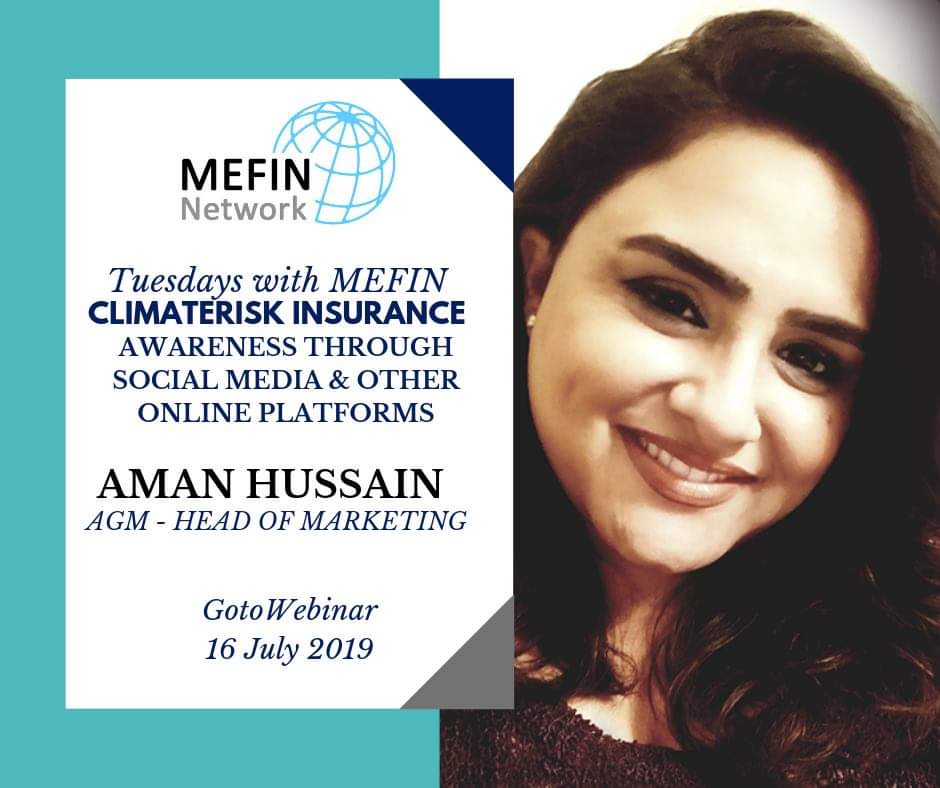 AmanHChoudhry's tweet photo. So looking forward to this one! #MEFIN #ClimateRiskInsurance #PowerOfSocialMedia https://t.co/8VQW4ADHpj