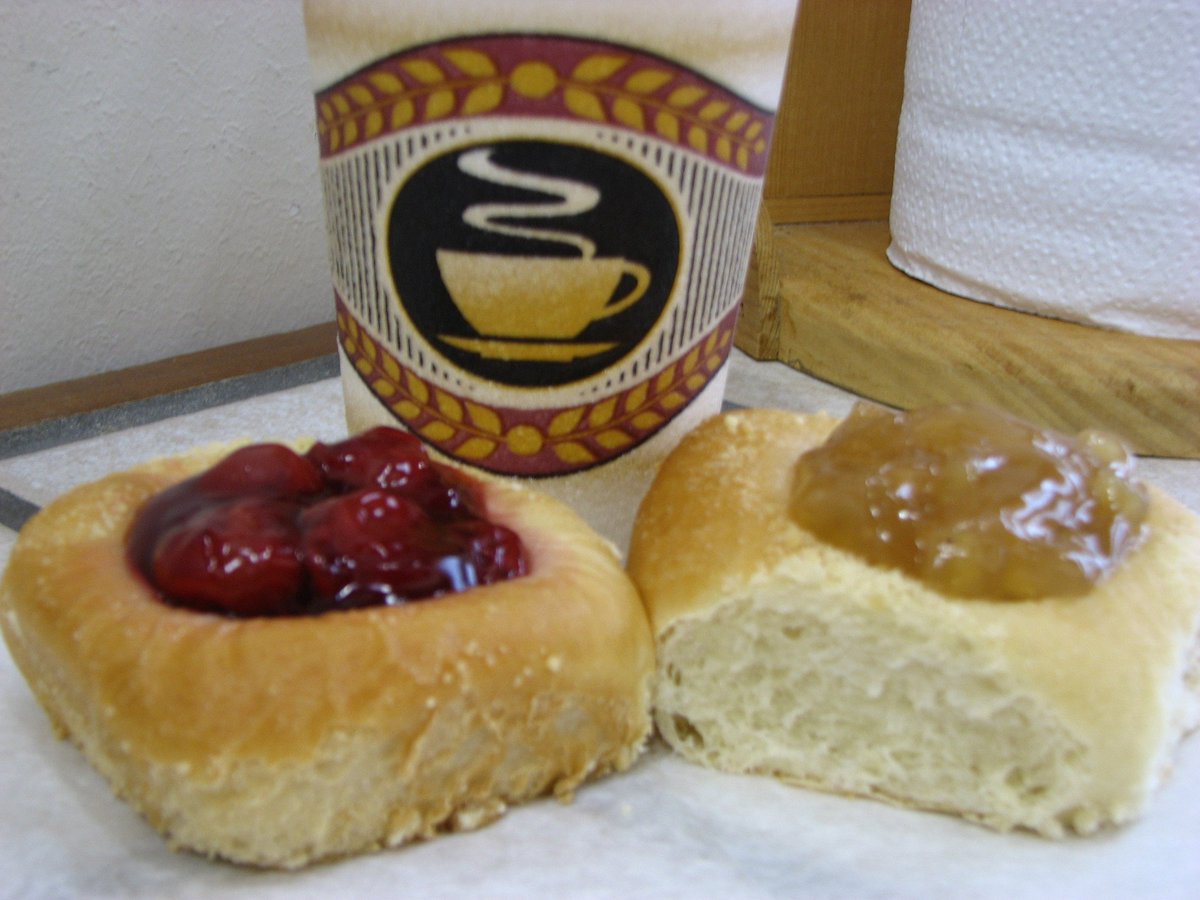 Is it possible to eat just one of our delicious fruit kolaches? We dare you to try!