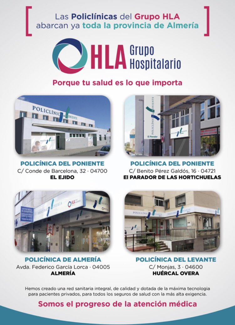 sebapal_s's tweet photo. Mapa de Clínicas del Grupo HLA en la provincia de Almeria https://t.co/GmoB7dpCYA