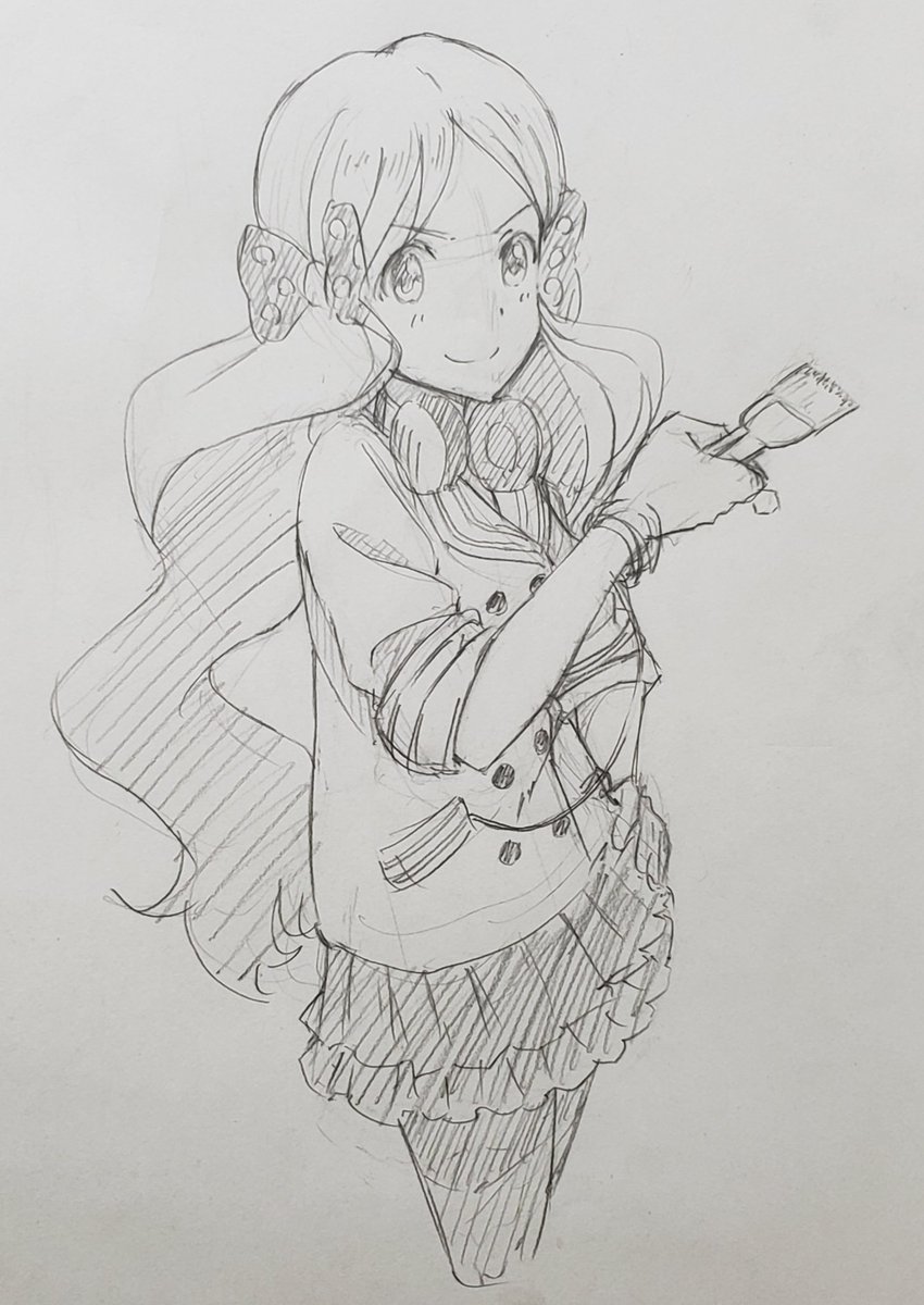 もっとちゃんと色まで塗った絵を描いていこうと思って放置垢復活させたのに結局最近は落書きレベルのものしか描いてねぇ…
ミリシタ3年目はもっと頑張ります… 