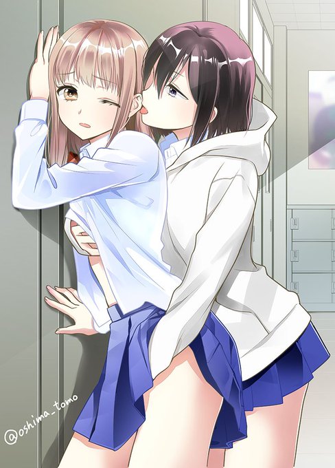 スケベすぎて没になった表紙カラー供養^^
#百合 #創作百合 