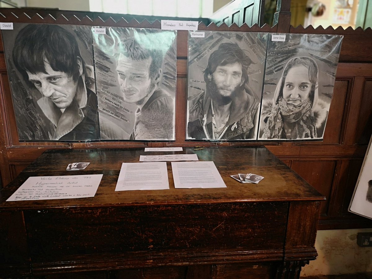 TAT3663's tweet photo. Last minuet day of promoting my art and raising awareness for the homeless with my Homeless not Hopeless project. Unframed work but did my best. What do you think?
#bristolhomeless @HomelessLink #hyperrealism #dailyart @TAT3663 #art https://t.co/l9HmIhqfVT