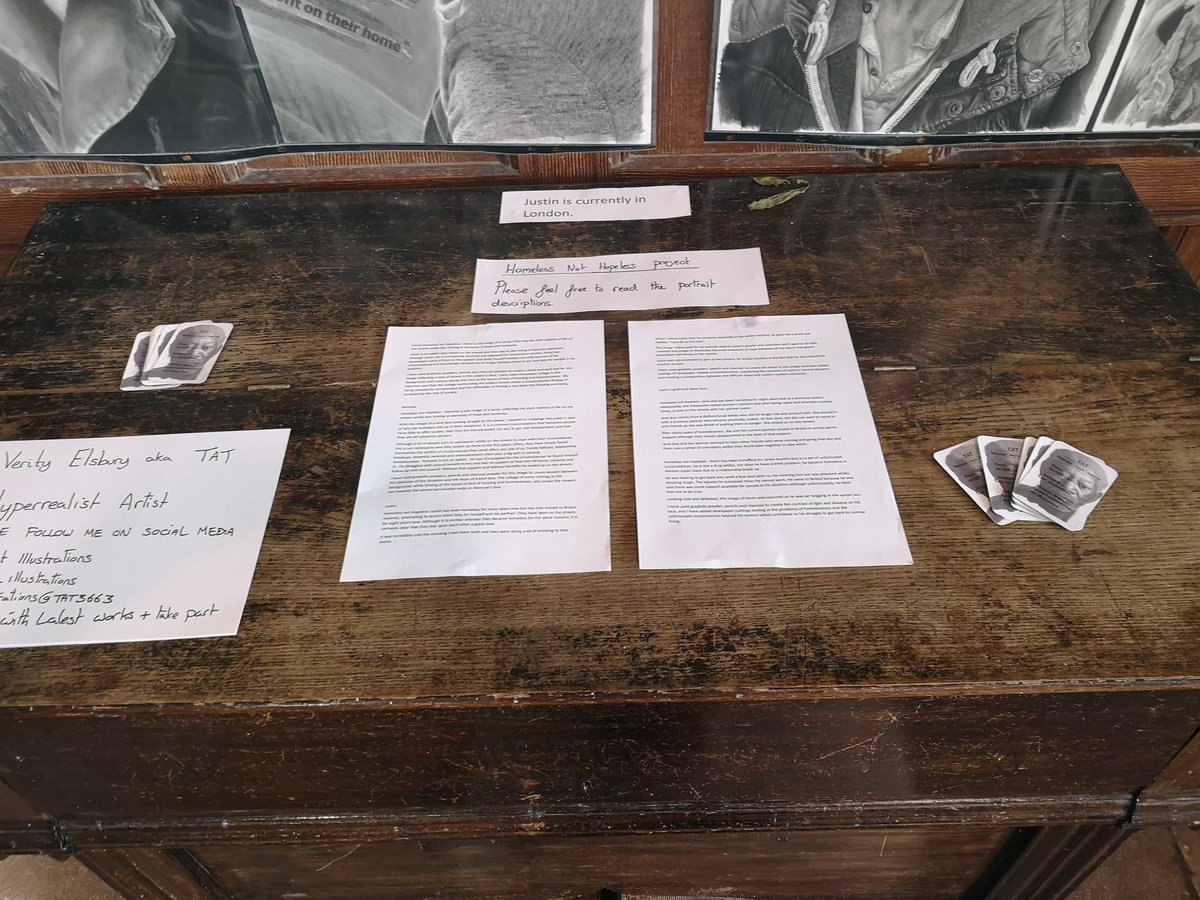 TAT3663's tweet photo. Last minuet day of promoting my art and raising awareness for the homeless with my Homeless not Hopeless project. Unframed work but did my best. What do you think?
#bristolhomeless @HomelessLink #hyperrealism #dailyart @TAT3663 #art https://t.co/l9HmIhqfVT