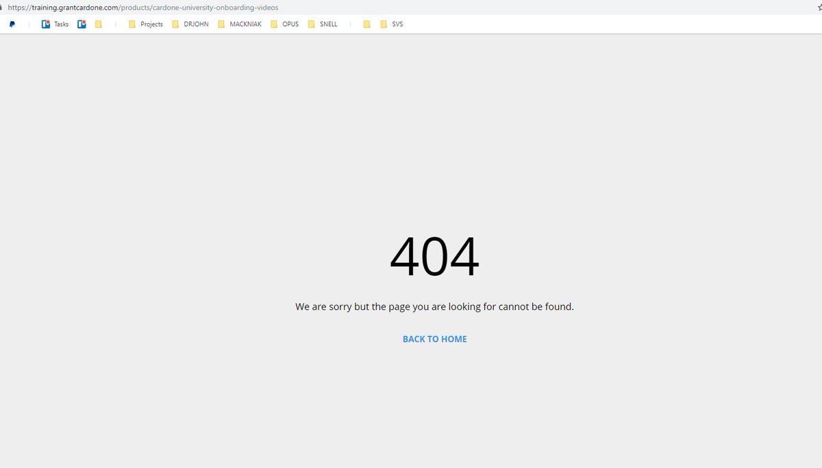 Hey <a href="/GrantCardone/">Grant Cardone</a>, just wanted to let you know that a part of your GCU is broken, looks like someone forgot to update the url to the shorter version. It's an easy fix, let me know if you need any help. Cheers!