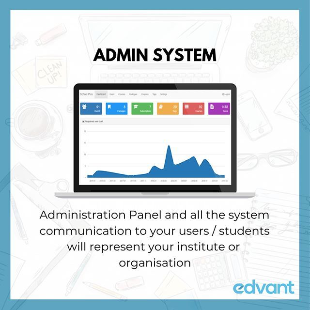 GetEdvant's tweet photo. To communicate with students, to see their progress, to manage them, and for many other things. Easy ! https://t.co/8ePJQxu6rm
