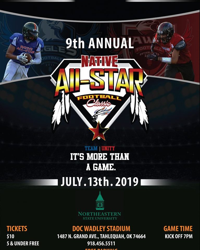 Going to watch some good #highschoolfootball Native American style. #nativeallstars
#indianfootball #intertribal
#saturdaynightlights #saturdaynightfootball #highschoolallstars #dedication
#beyondbowsandarrows
@Native_Hashtags 
@BBA_Show @NativeWaves_HPR