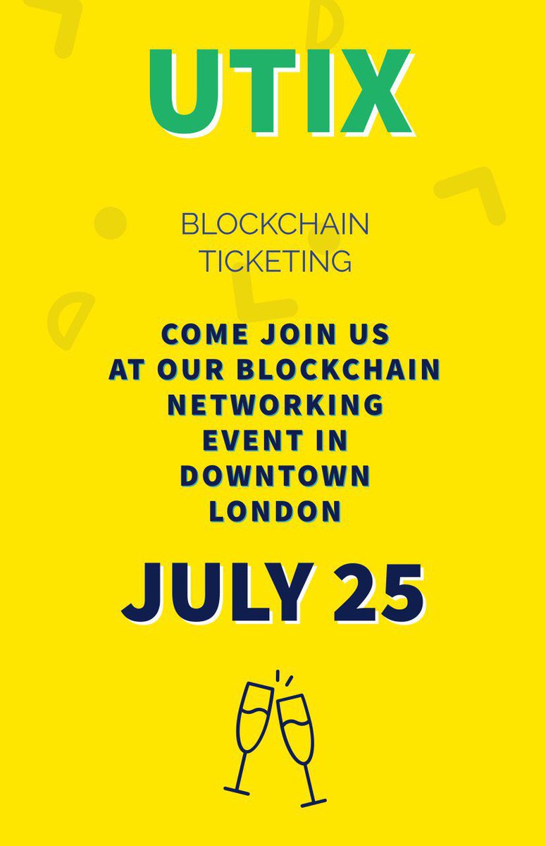 UTIX_US's tweet photo. #seetheblockchainticketingapp https://t.co/GCsyPISL43    #RSVP #JULY25TH #LONDON #blockchain #isnow #ticketing #blockchain #bitcoin #ethereum #crypto #music #tech #technology #art #artist #event  #dance #festival  #sport #soccer #football #amazing #concert #love #reservefund #TM https://t.co/QCVdhfJ0Hc