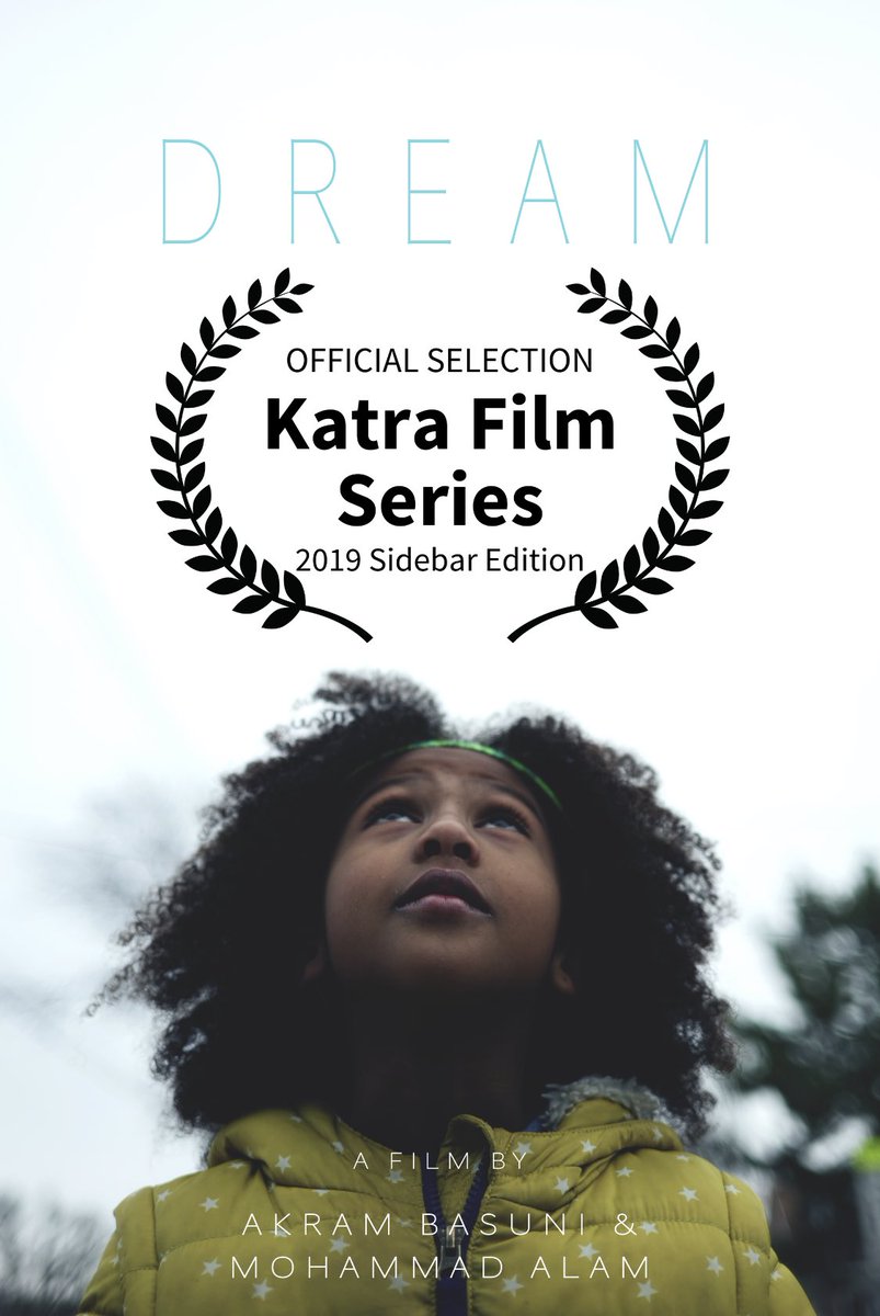 AkramBasuni's tweet photo. Thank you @KatraFilmSeries for selecting DREAM in this years festival! I am honored and humbled by the recognition! 
I’m that much closer to being on my @ava flow 🎬🎥🙏🏽

#Katra2019 #KatraFilmSeries https://t.co/HLQFPaMG4n