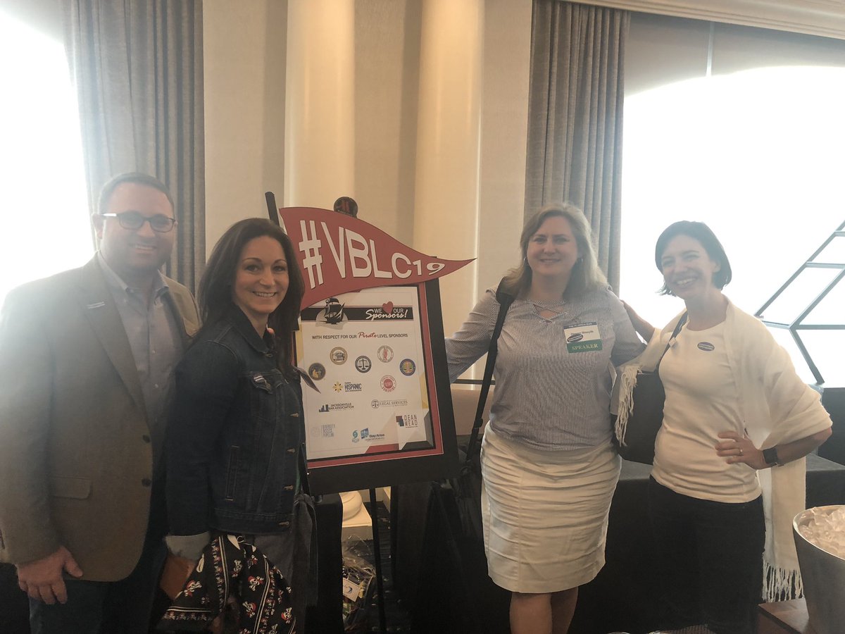 FlaBarAppellate's tweet photo. APS repping at #VBLC19! Sporting our #TeamOneSpace and #TeamTwoSpace stickers! https://t.co/65CenxFYOs