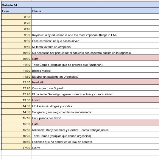 Sneak peek del programa de #ConceptosUC 2019! 
La próxima semana será publicado en nuestras plataformas oficiales. 
Se viene INCREÍBLE!!
<a href="/FacMedicinaUC/">Facultad Medicina UC</a> <a href="/UrgenciaUC/">Urgencia UC</a> <a href="/ConceptosUC/">Conceptos UC</a> <a href="/ConceptosCr19/">ConceptosCR 2025</a> <a href="/EMRAPGO/">EM:RAP GO</a> <a href="/LITFLblog/">LITFL</a> <a href="/resuscitology/">Resuscitology</a>