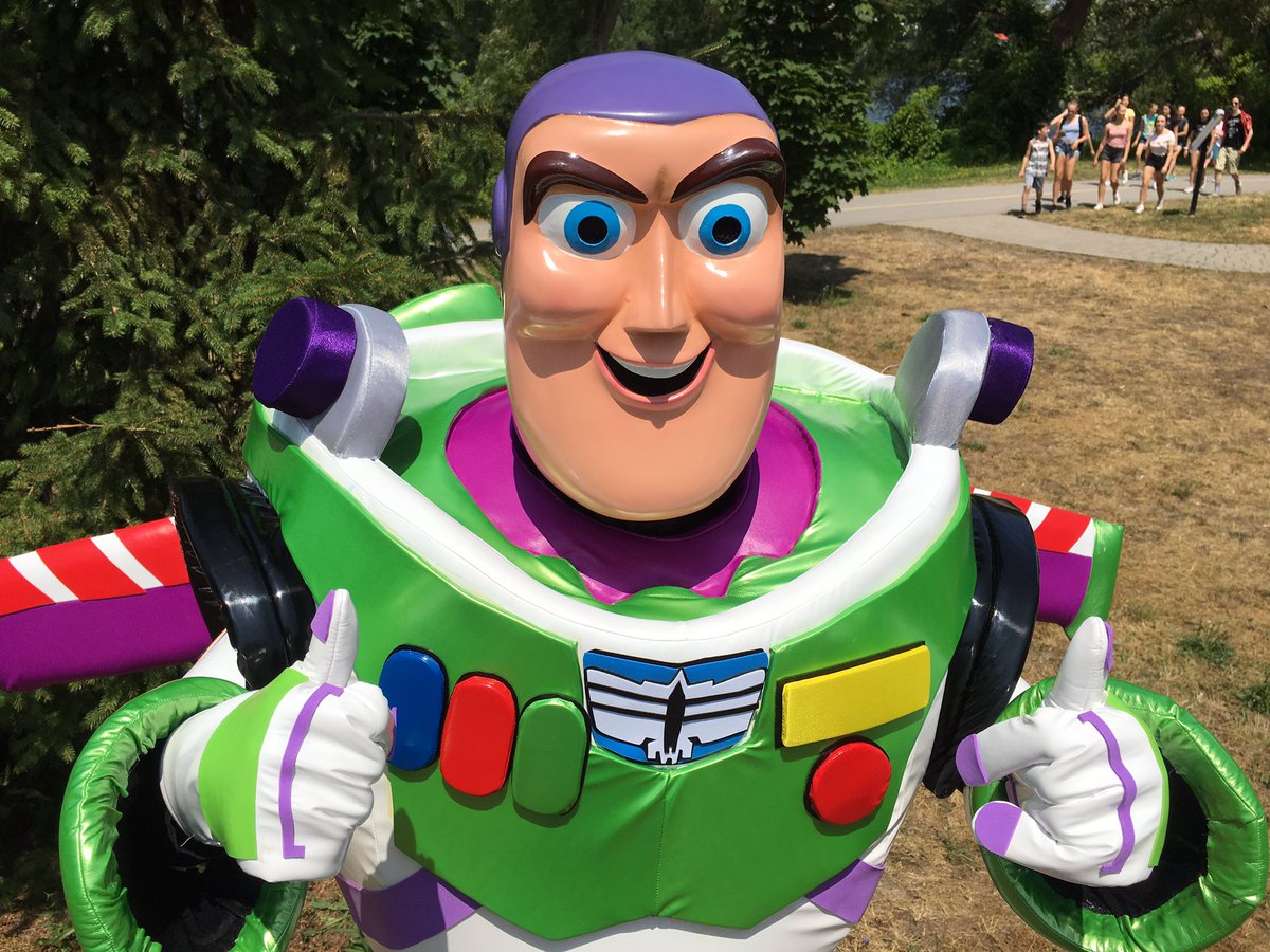 Buzz Lightyear is here at the <a href="/Blv_Waterfront/">BellevilleWaterfront</a> &amp; Ethnic Festival delighting the kids until 2:30 today courtesy of the Quinte Pentecostal Church <a href="/BellevilleON/">City of Belleville</a>
