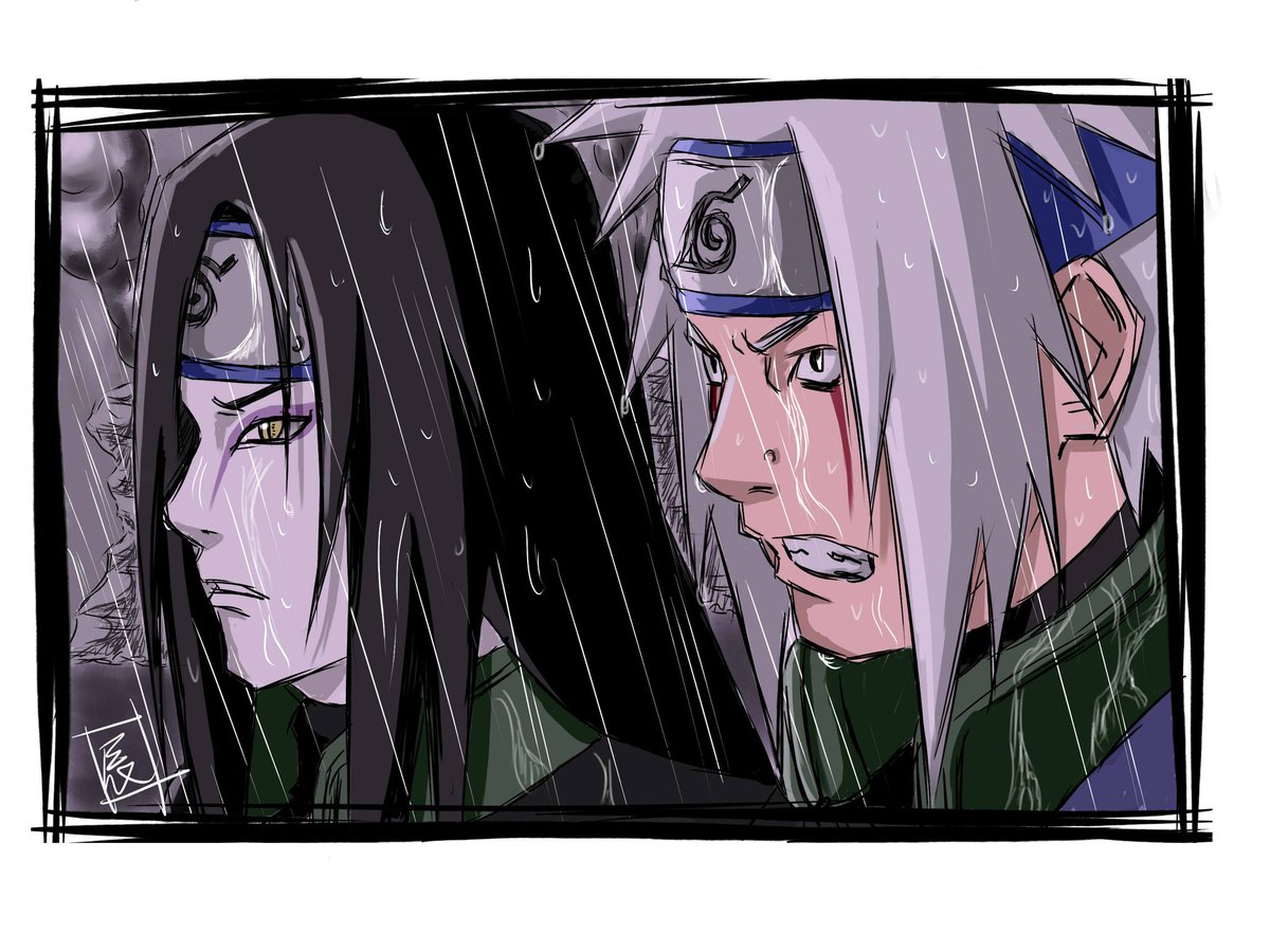 辰車on Twitter 挚友 ナルト 自来也 大蛇丸 Naruto Naruto Jiraiya Orochimaru