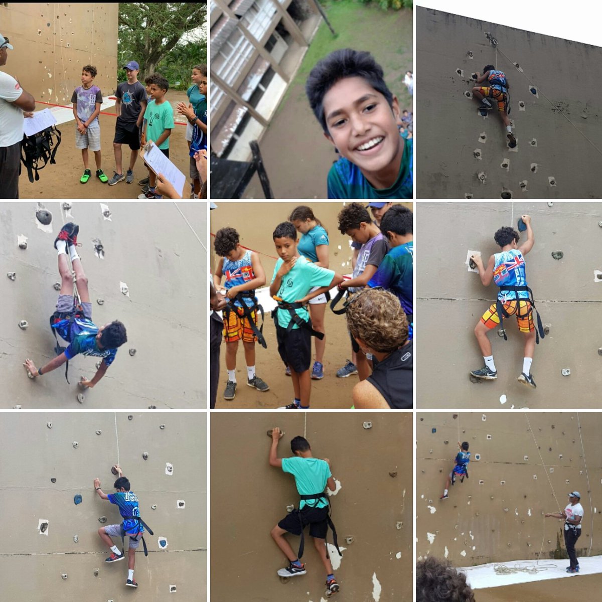 fiji_rock's tweet photo. Late post.. Friday afternoon activity at the climb, had a great time with these guys, small holds, 15 meter, many obstacles, new climbers and in 24 seconds. Saw great competitive spirit and love them for it. 😍😍😎🇫🇯🇫🇯💯❤❤ Photo courtesy: Becky
#climbing #climbingtraining https://t.co/qVwz4GSbnv