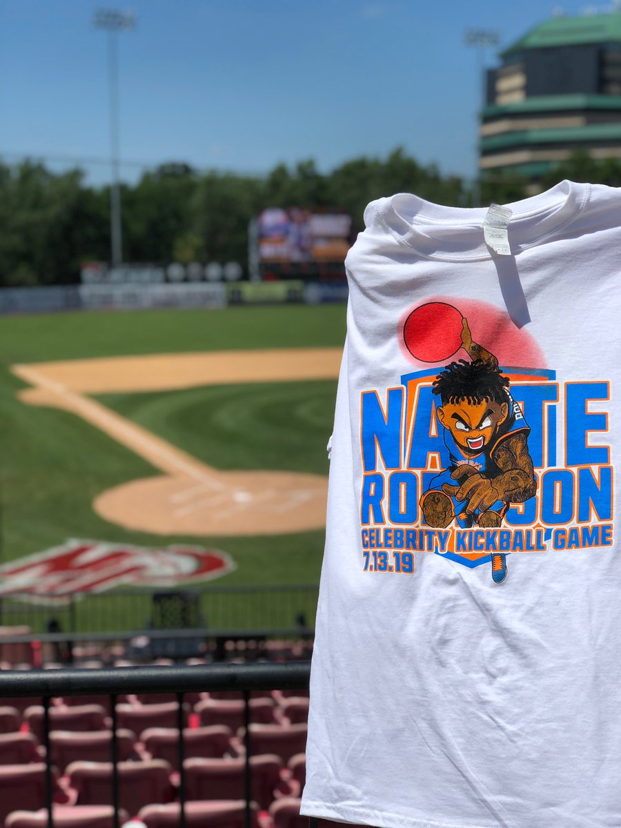 YogiBerraStad's tweet photo. It’s time for @nate_robinson’s Celebrity Kickball Game! #KnicksTape #StateofNate 🏀 https://t.co/IhIkE9N7yu