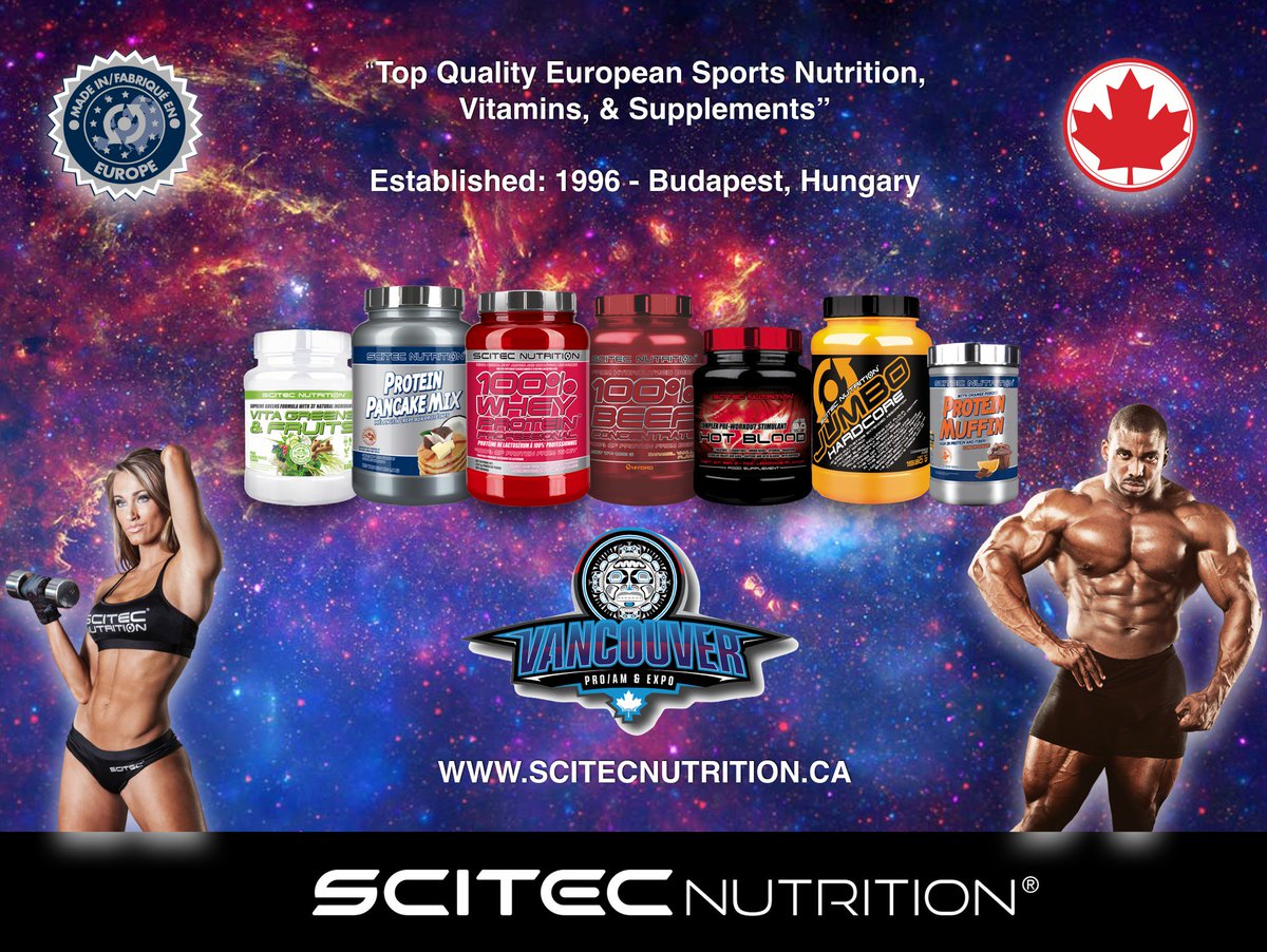 TeamScitecCA's tweet image. Van Pro/Am show starts today, Scitec Nutrition will be at the show.  Come try our Protein Ice Cream, Protein Pancakes take home some samples.  Get your name in the door prize draw early bird winner every hour. Great show special on you don’t want to miss. 
 #vanproshow #IFBBPro