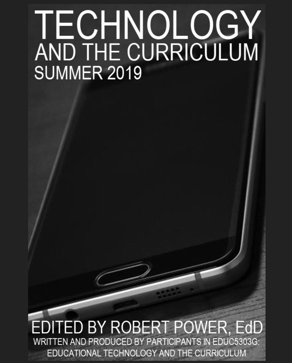 Hey! I'm proud to say I'm now a Published Canadian Author. I wrote Chapter 1 on Situated Cognition in the Book 'Technology in the Curriculum' Here is the link if your interested in having a read.  techandcurr2019.pressbooks.com/chapter/situat…
ISBN 978-1-9993825-1-3. 

#educ5303g #techcurr