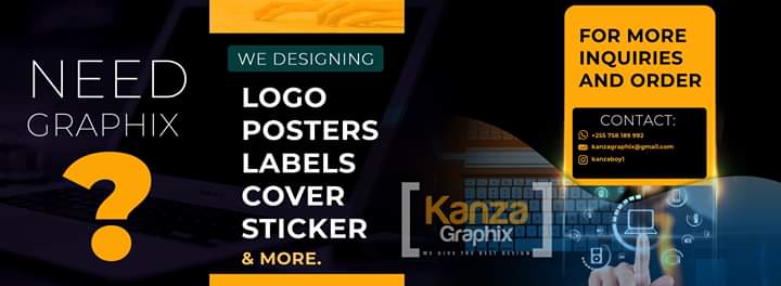 Je, unahitaji kutengenezewa LOGO | POSTERS | LABELS | MUSIC COVER | ROLL UP BANNER na mengineyo kwa ajili ya kutangaza Biashara yako au muziki wako kwa njia ya mtandao?. karibu #KanzaGraphix tukuhudimie kwa bei nafuu kabisa. Whatsap +255 758189992, Instagram <a href="/kanzaboy1/">Kanza Graphix</a>