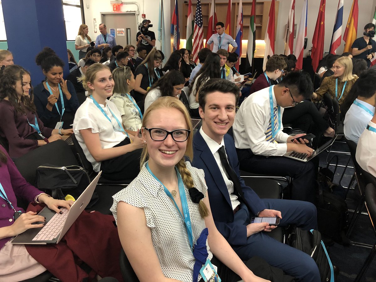 TanyaSLynch's tweet image. Opening MUN ceremony @NAEducation #naeunicef Student Summit! @lilykalandjian and @DanielArdity proudly representing @NBPSEagles