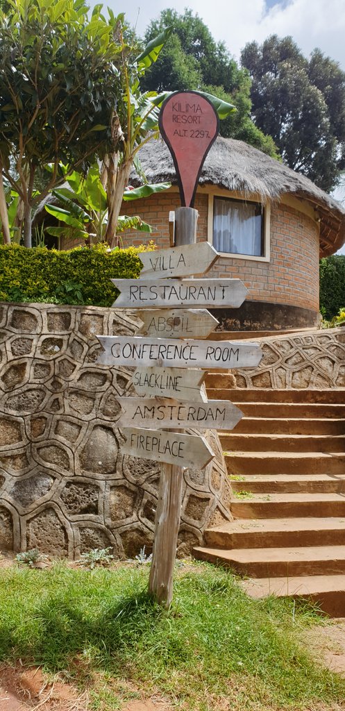 Kilima Resort sits at the top, owned by a Dutch guy and his former Kenyan athlete wife. Pretty good rates for accommodation.